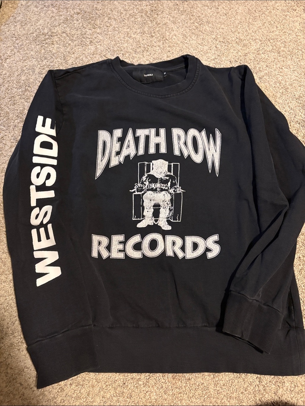 Medium Death Row Records black sweatshirt